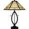 Quoizel Tiffany Table Lamp Tiffany 2 Lights Matte Black TF6151MBK - alternate 3